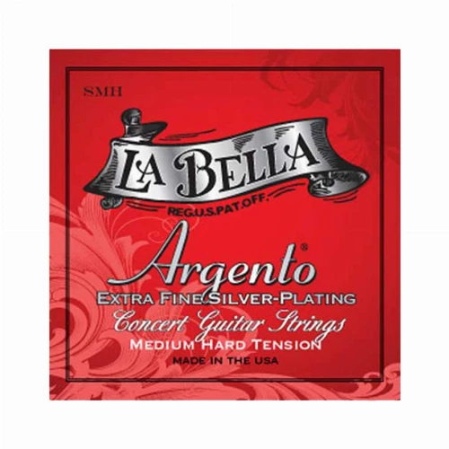قیمت خرید فروش سیم گیتار La Bella SMH Argento Extra Fine Silver Plating Medium Hard 